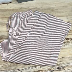 I.N. San Francisco Striped Wide Leg Pants - Red and White